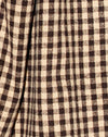 Tan Schwarz Gingham
