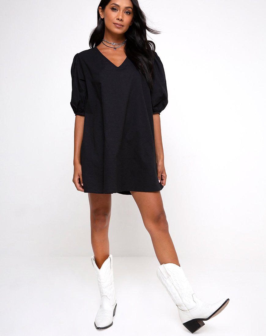 Bild von Elna Babydoll Kleid in Schwarz