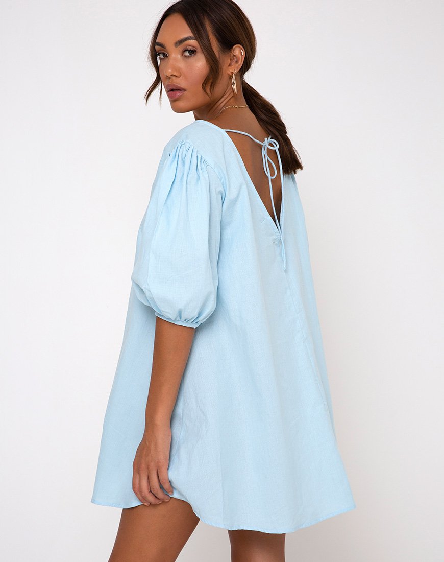 Bild von Elna Babydoll Kleid in Himmelblau