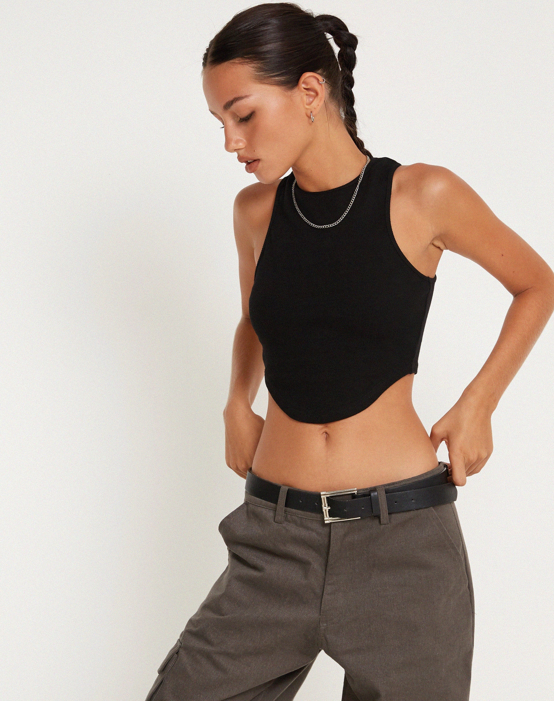 Bild von Eloise Vest Top in Schwarz