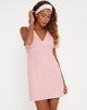 Bild von Eluned Mini Dress in Gingham Pink