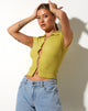 Bild von Elva Shirt in Bubble Jersey Olive Oil