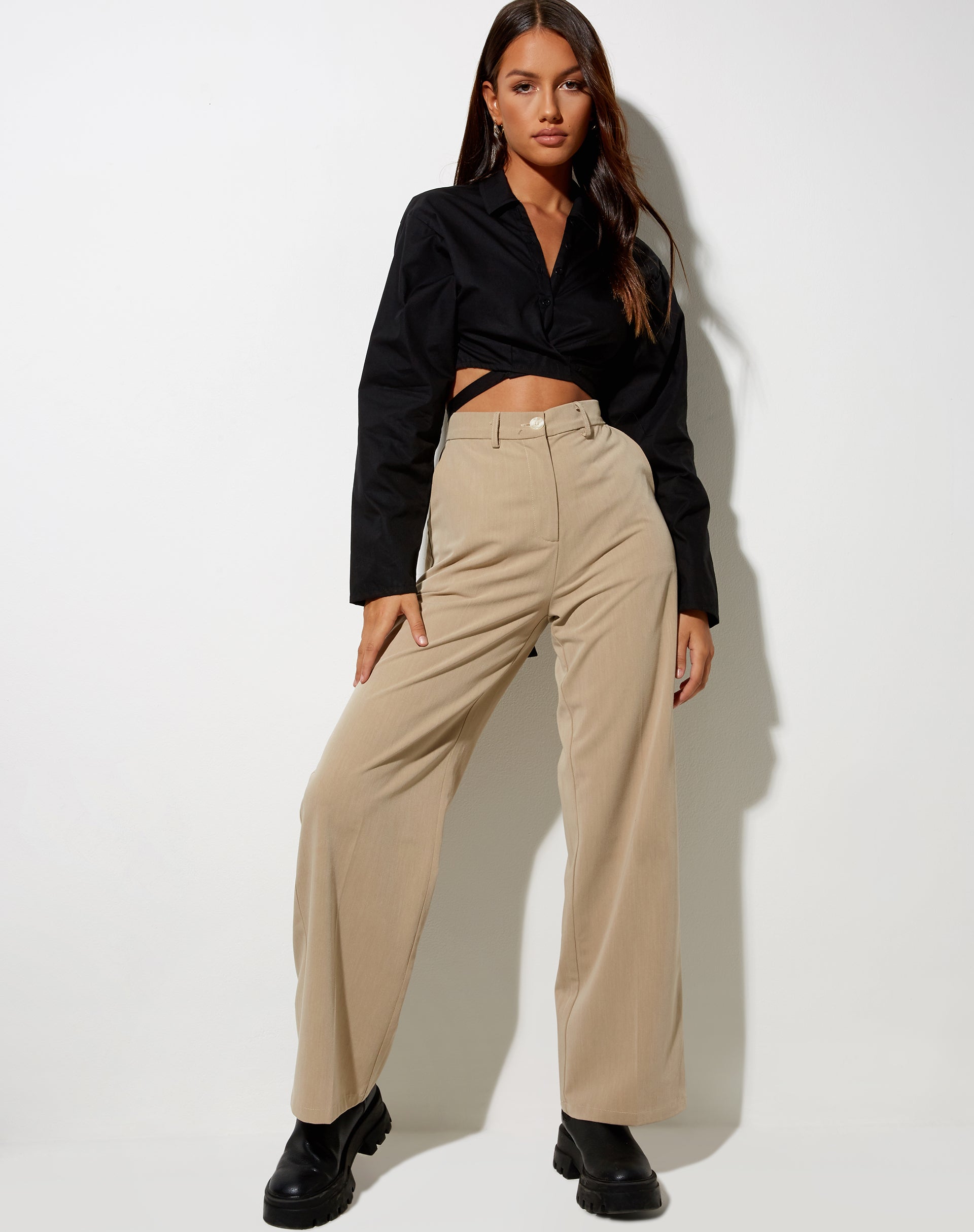 Bild von Elyse Crop Top in Schwarz