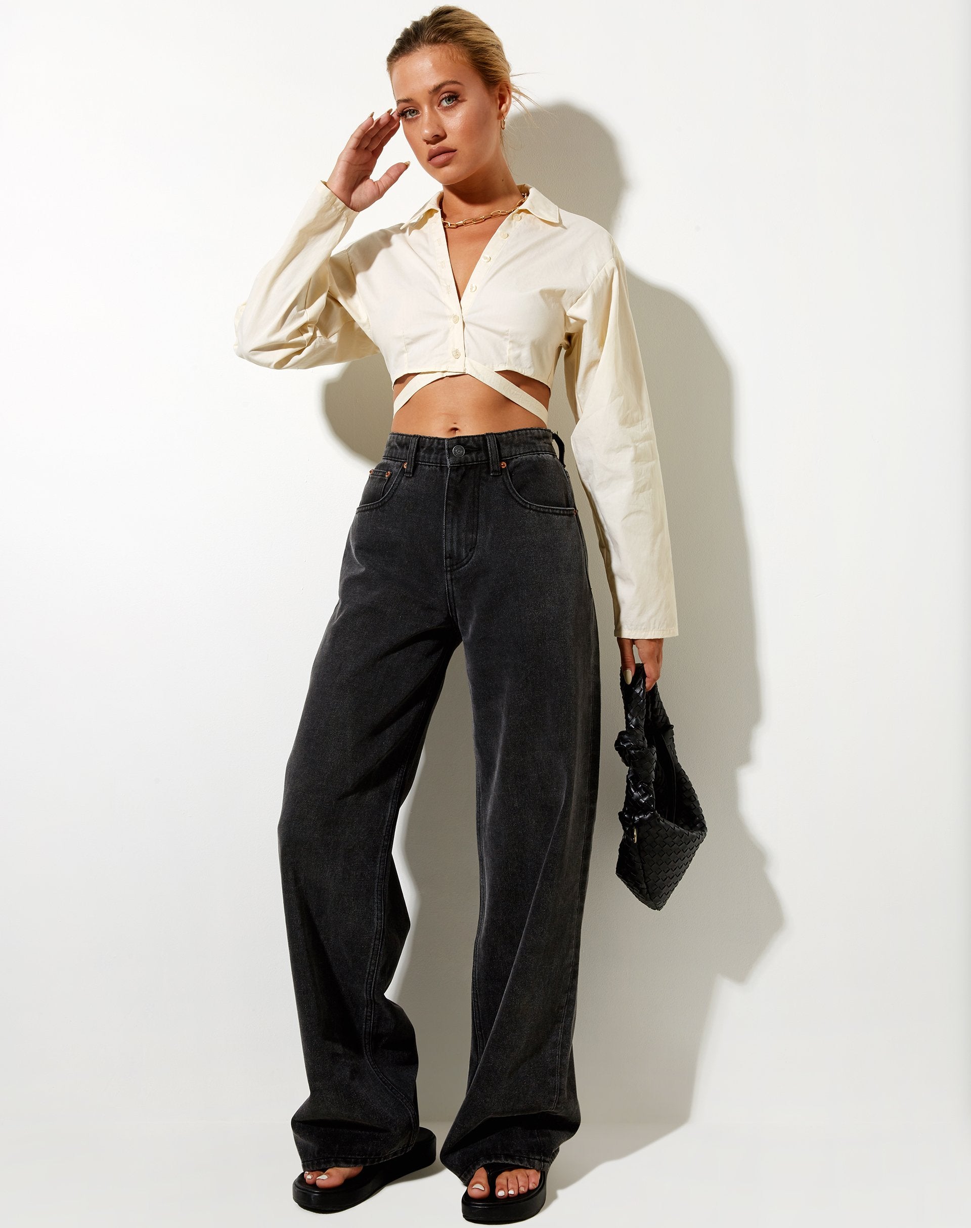 Bild von Elyse Crop Top in Buttercream