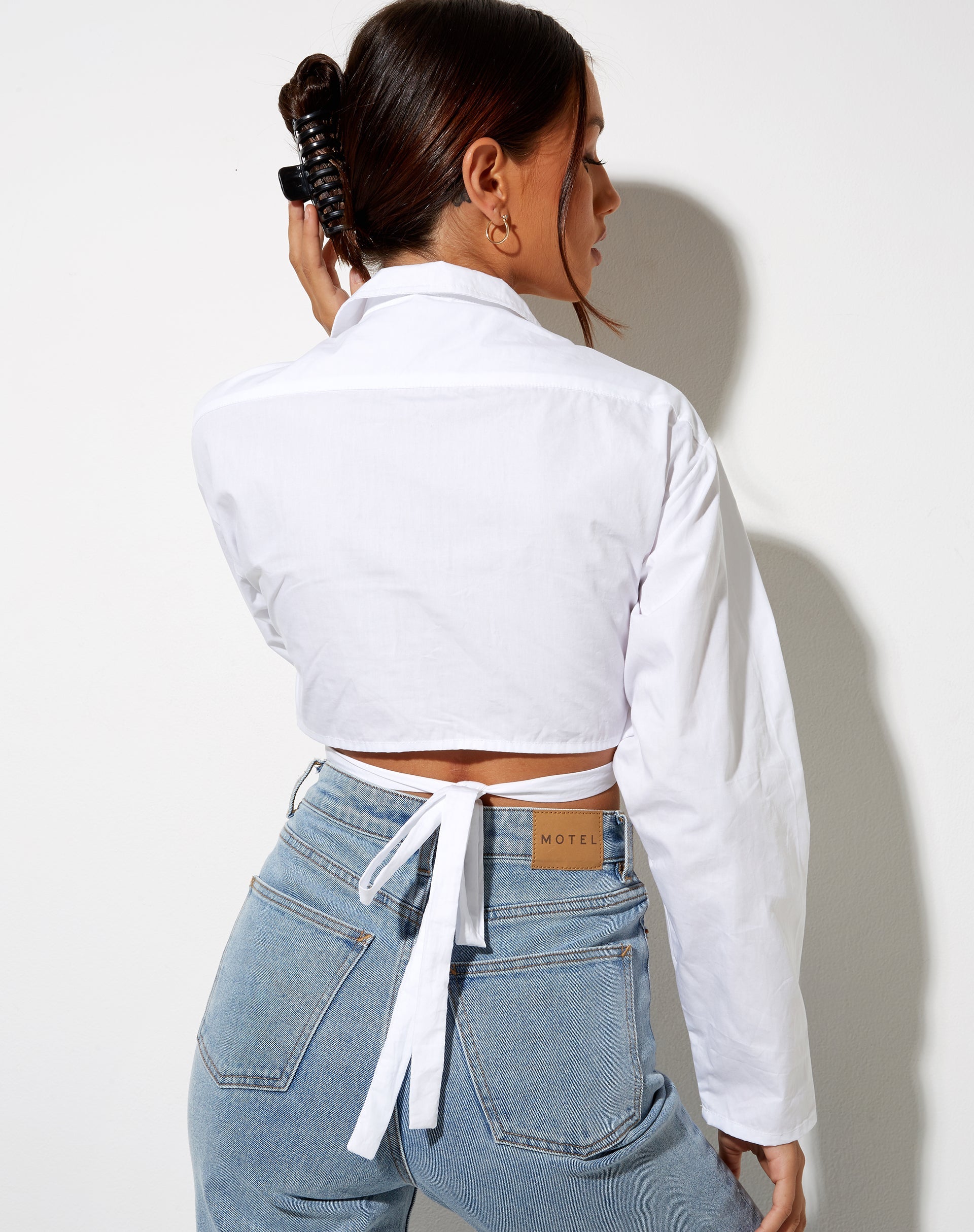Bild von Elyse Crop Top in Weiß