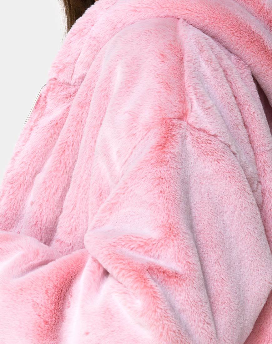 Image of Emerson Jacke aus Kunstpelz Rosa
