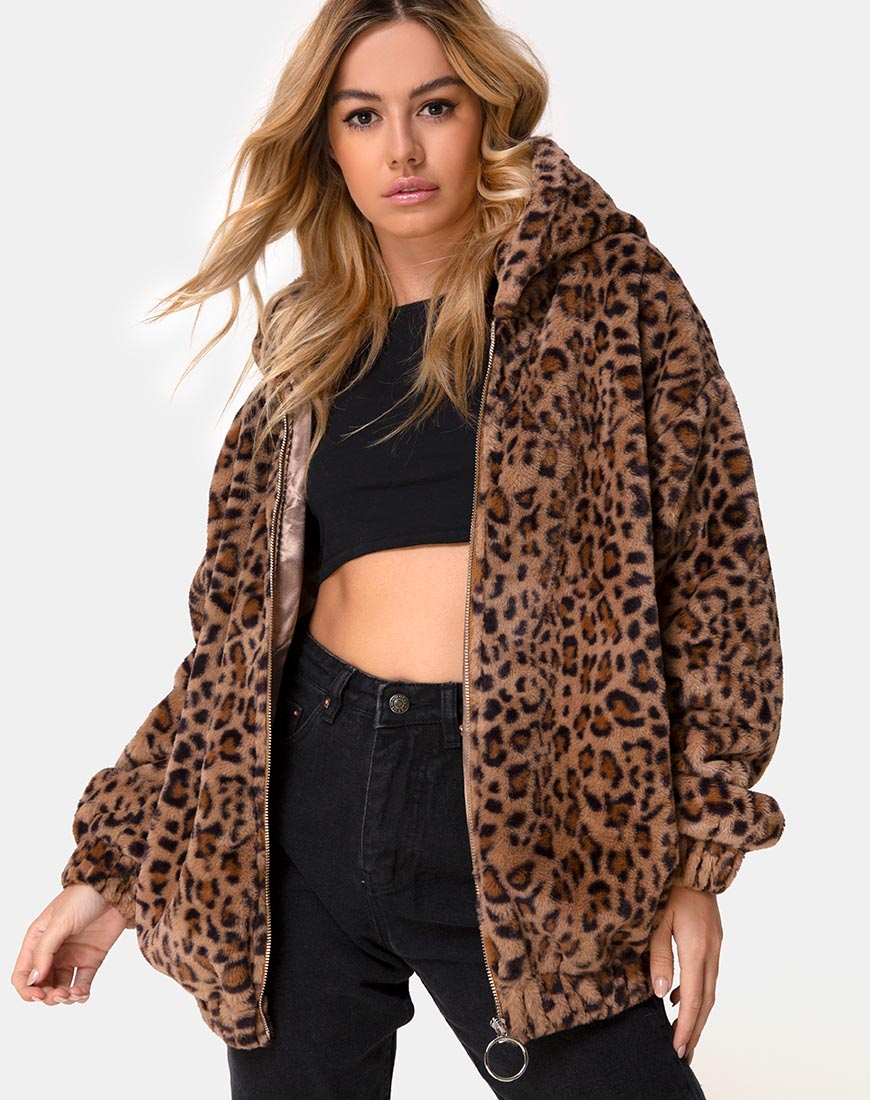 Emerson Jacke in Leopard Braun