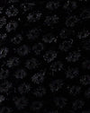 Satin Ditsy Rose Schwarz