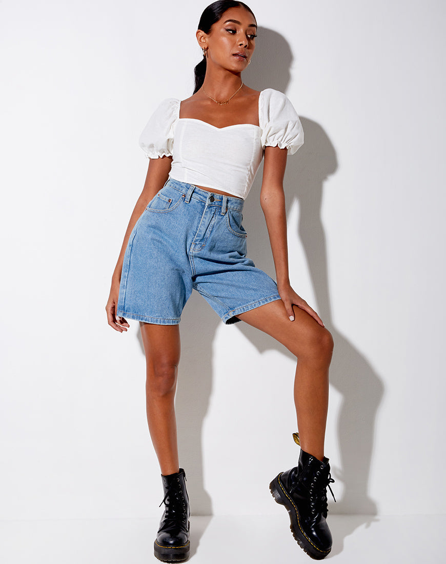 Bild von Eunji Crop Top in Weiß