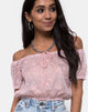Bild von Eva Crop Top in Lace Rose