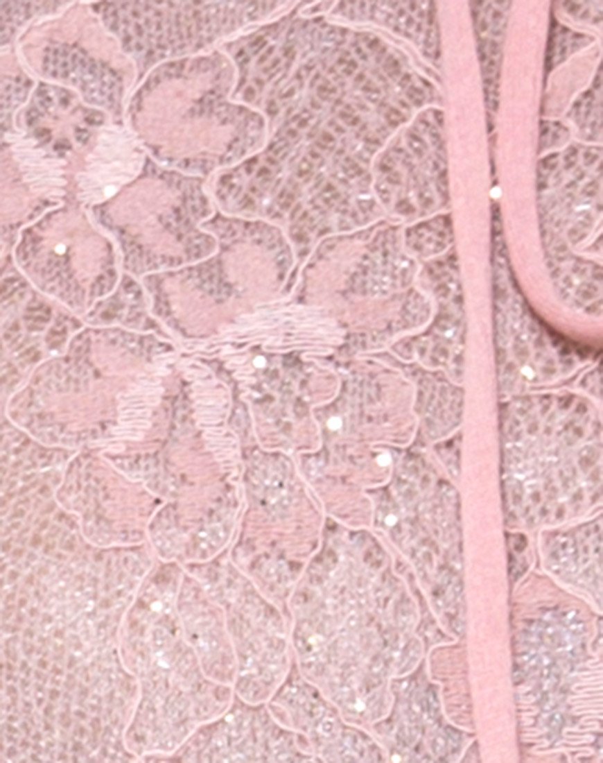 Bild von Eva Crop Top in Lace Rose