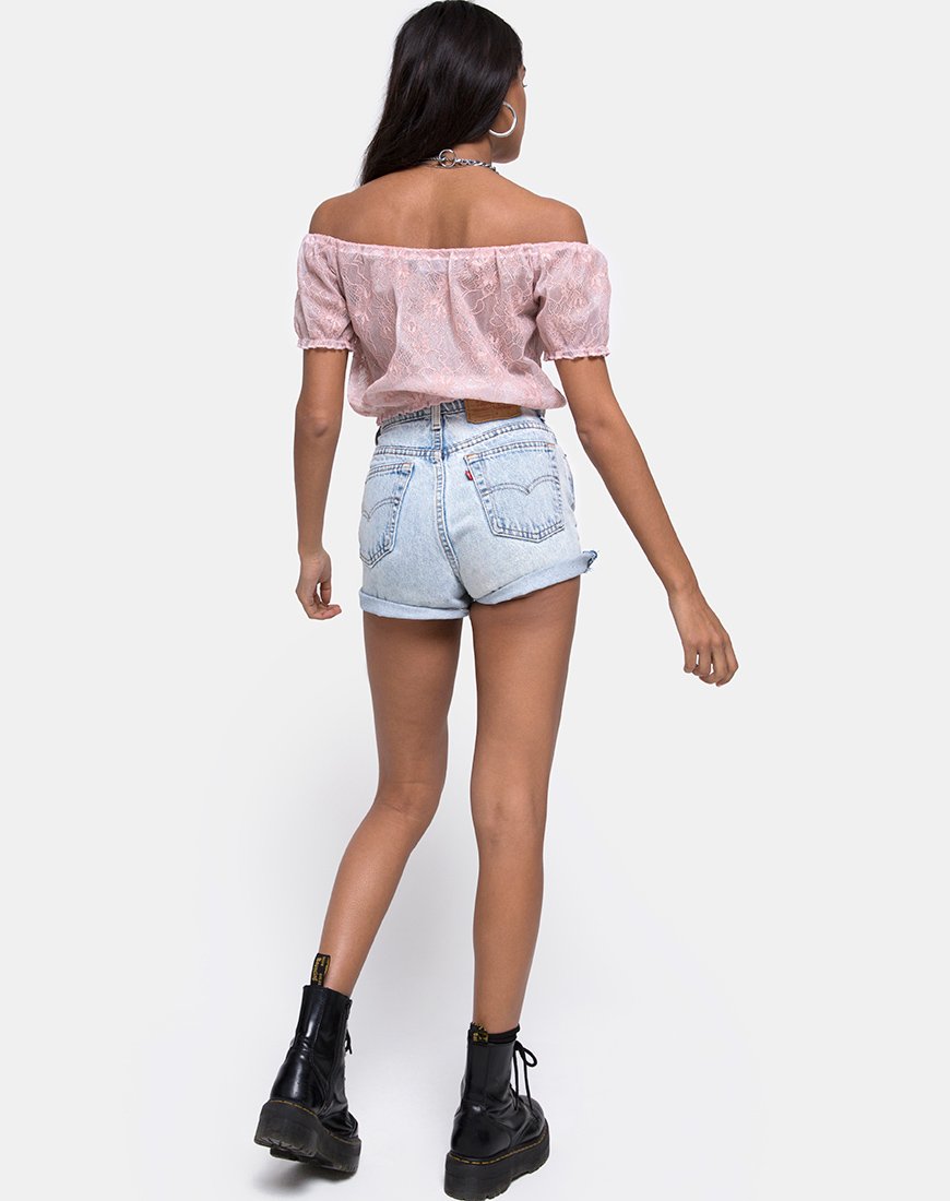 Bild von Eva Crop Top in Lace Rose