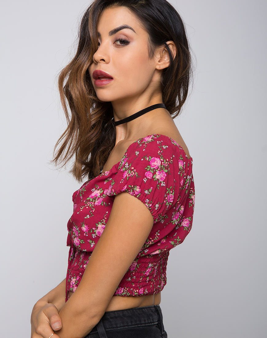 Bild von Evane Crop Top in Soheila Floral