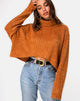 Bild von Evie Cropped Sweatshirt in Rust Knit