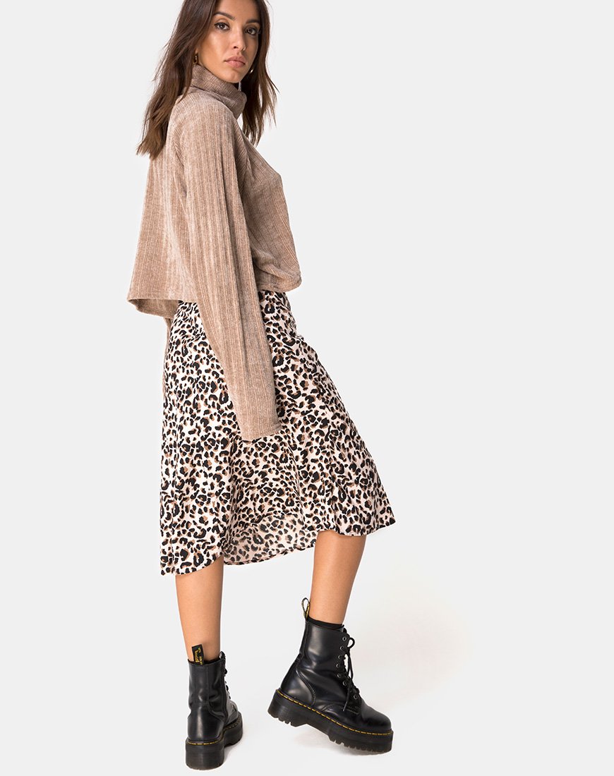 Image of Evie Sweatshirt aus Chenille in Tan