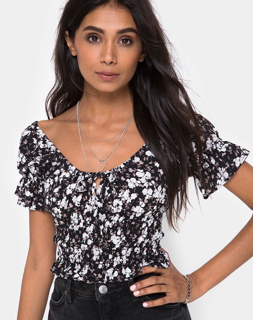 Bild von Evony Top in Dark Wild Flower