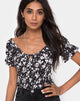 Bild von Evony Top in Dark Wild Flower