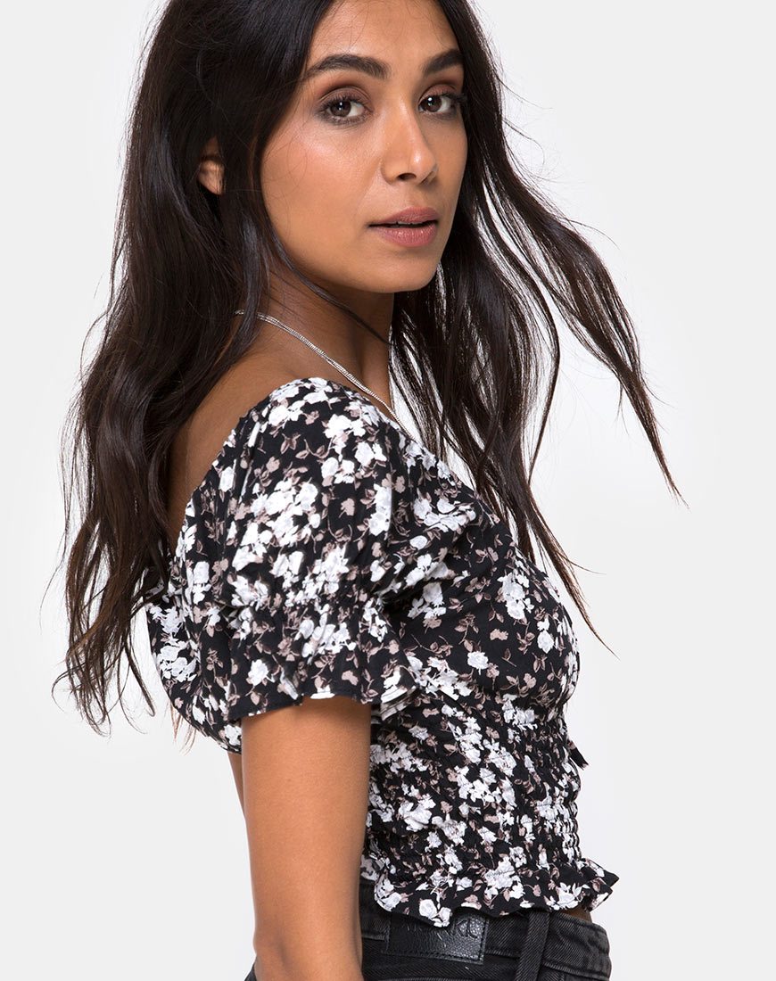 Bild von Evony Top in Dark Wild Flower