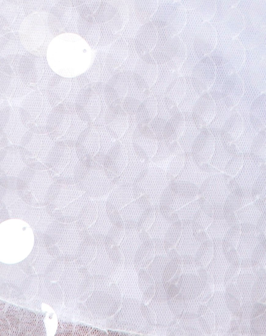 Image of Ewi Minirock aus transparentem Scheibenpaillettenstoff