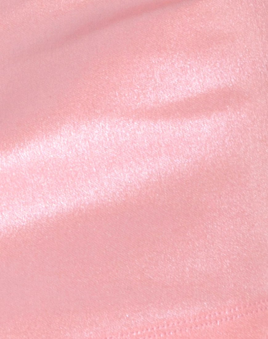 Bild von Ewi Minirock in metallisch schimmerndem Babyrosa