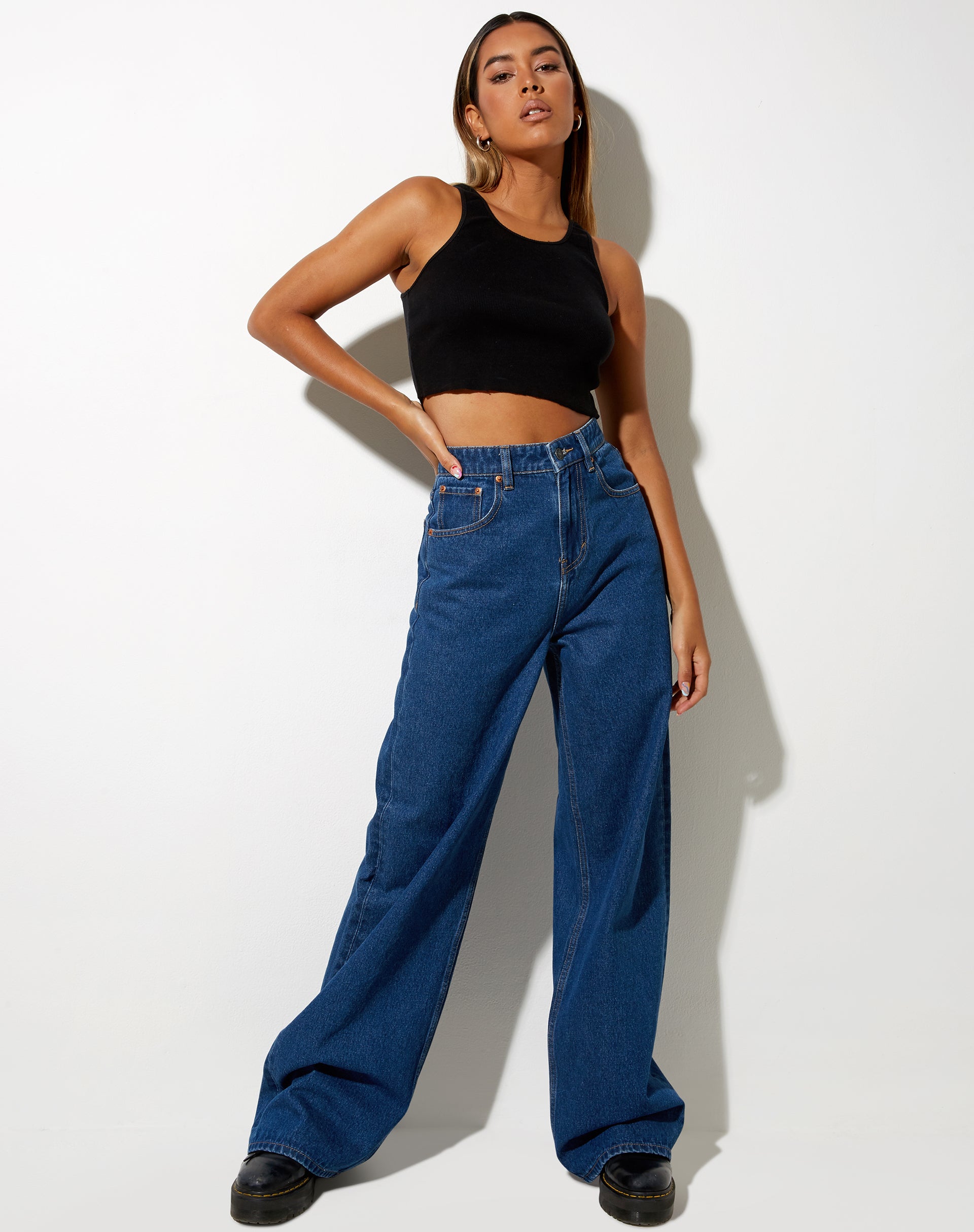 Bild von Extra Wide Jean in Classic Blue