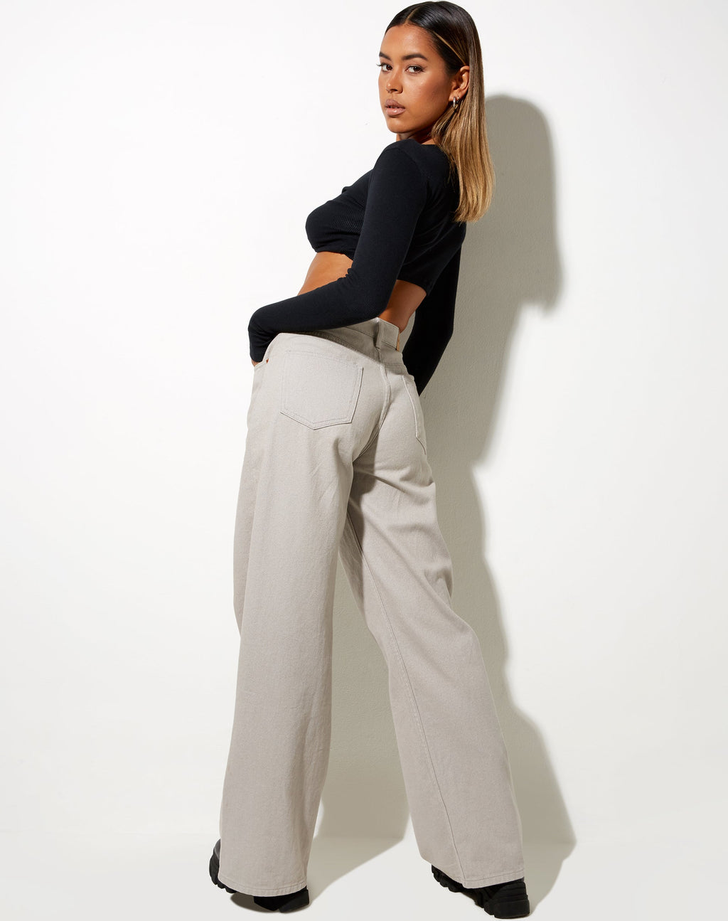 Extra weite Jeans in Moonstruck