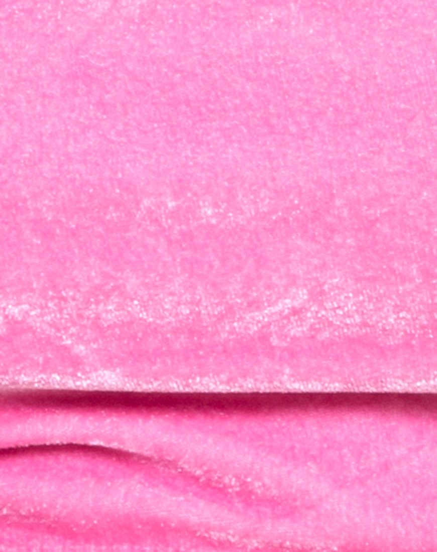 Bild von Fabienne Bikinioberteil aus Samt in Candy Pink