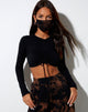 Image of Gesichtsmaske in Schwarz Rost Tie Dye