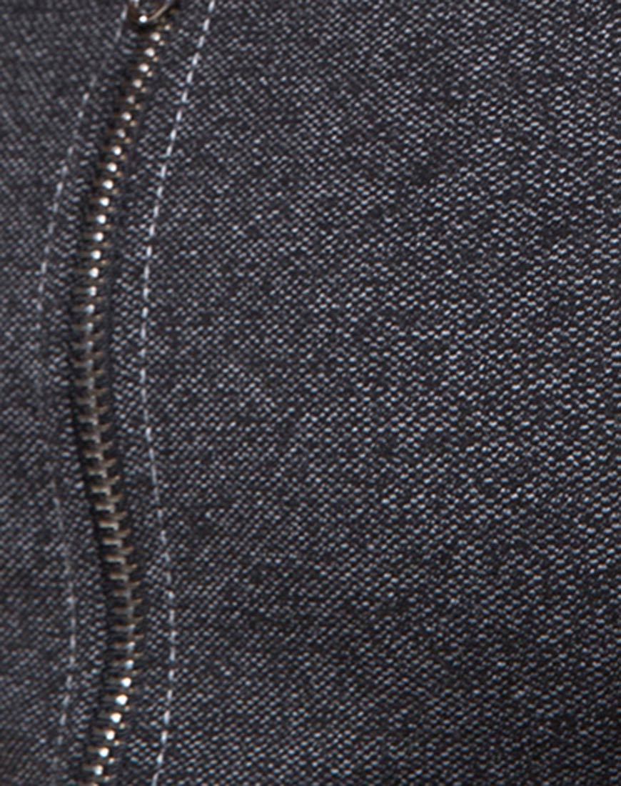 Bild von Fallon Crop Top aus Denim Schwarz