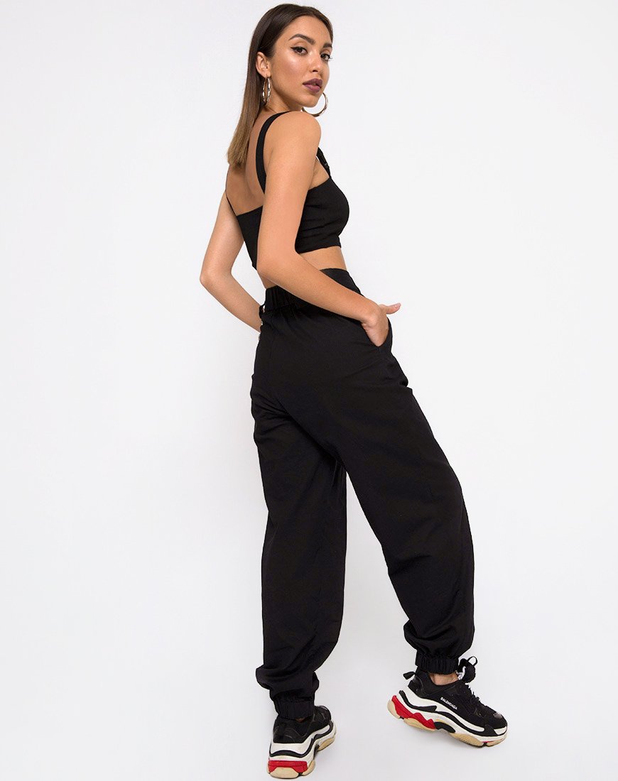 Image of Farety Top in Schwarz mit Derlin Clip