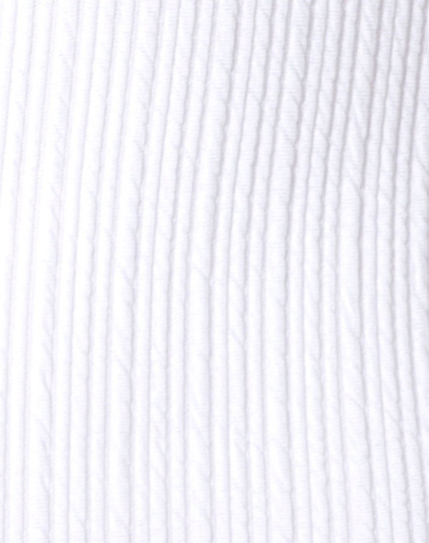 Bild von Farlie Bodycon-Kleid in Multi Rib Elfenbein