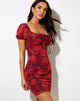 Image of Jamil Minikleid in Rough Rose Burgundy