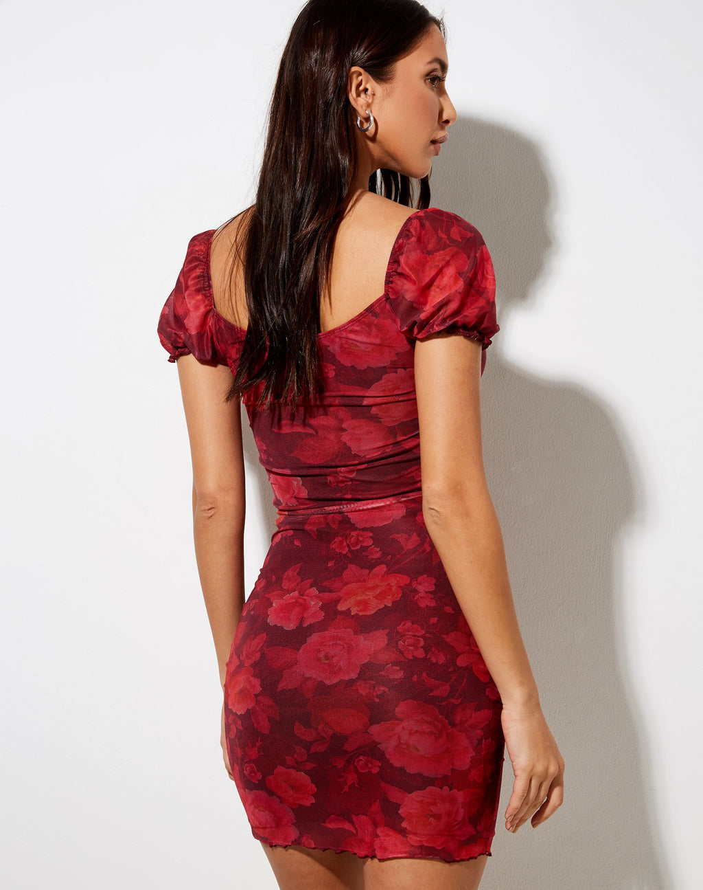 Jamil Minikleid in Rough Rose Burgundy