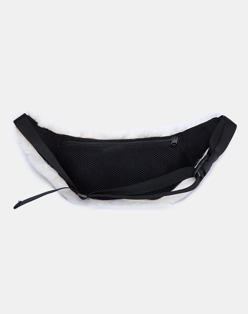 Image of Gürteltasche aus Pelz Weiß