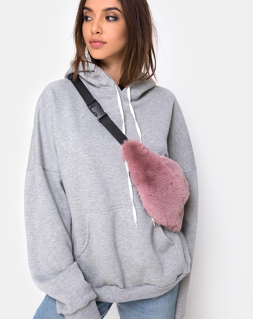 Image of Gürteltasche in Pelz Rosa