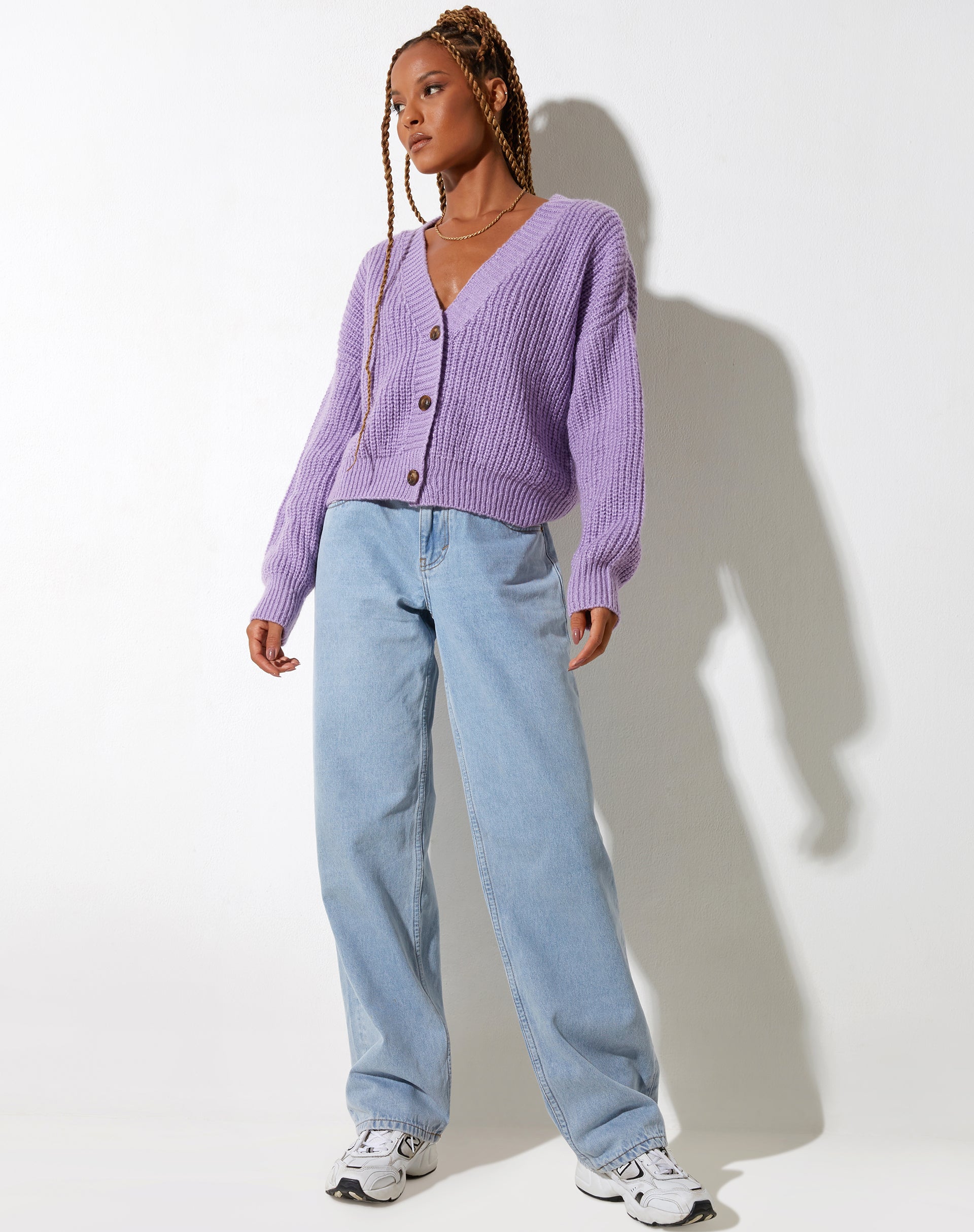 Abbildung von Faya Cardigan in Knit Purple