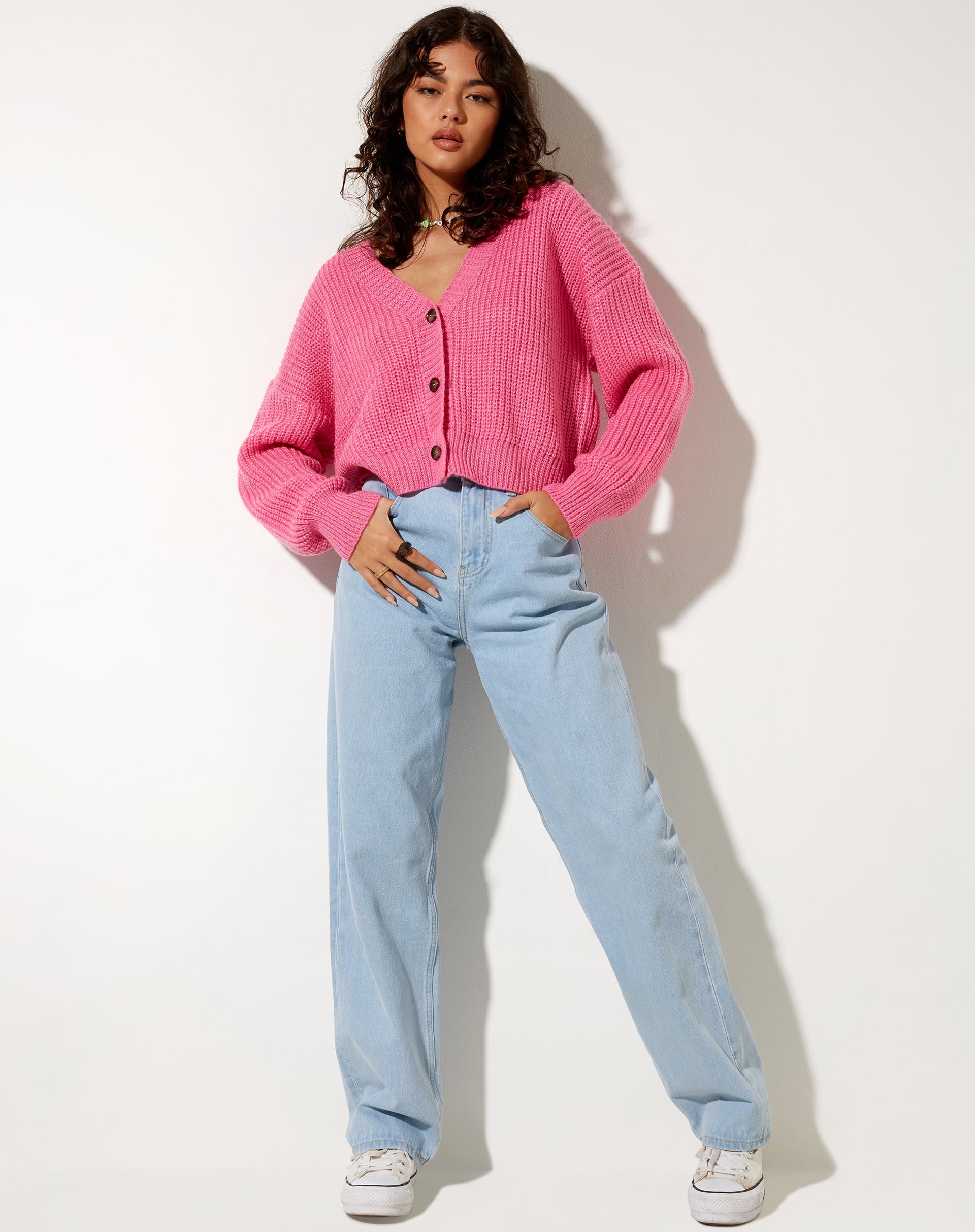 Bild von Faya Strickjacke in Bubblegum Pink