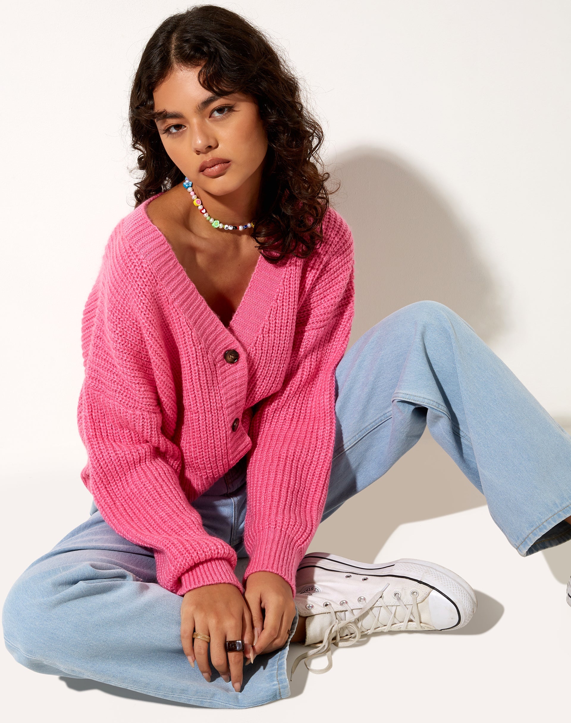 Bild von Faya Strickjacke in Bubblegum Pink