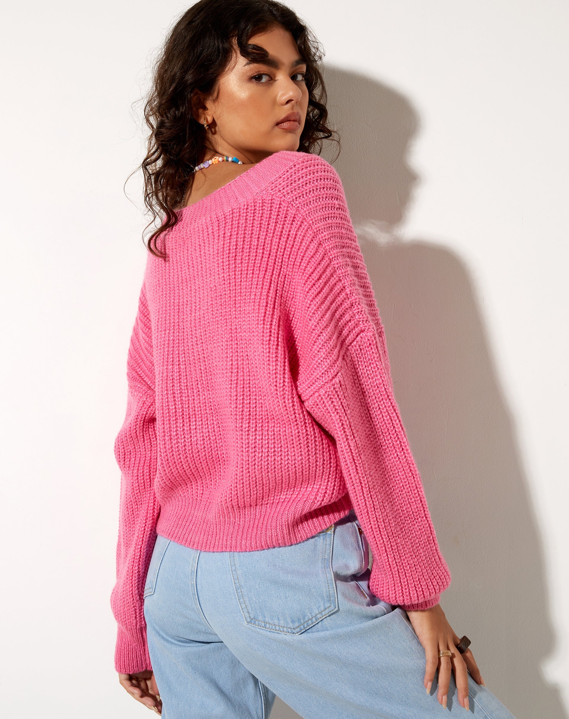 Bild von Faya Strickjacke in Bubblegum Pink