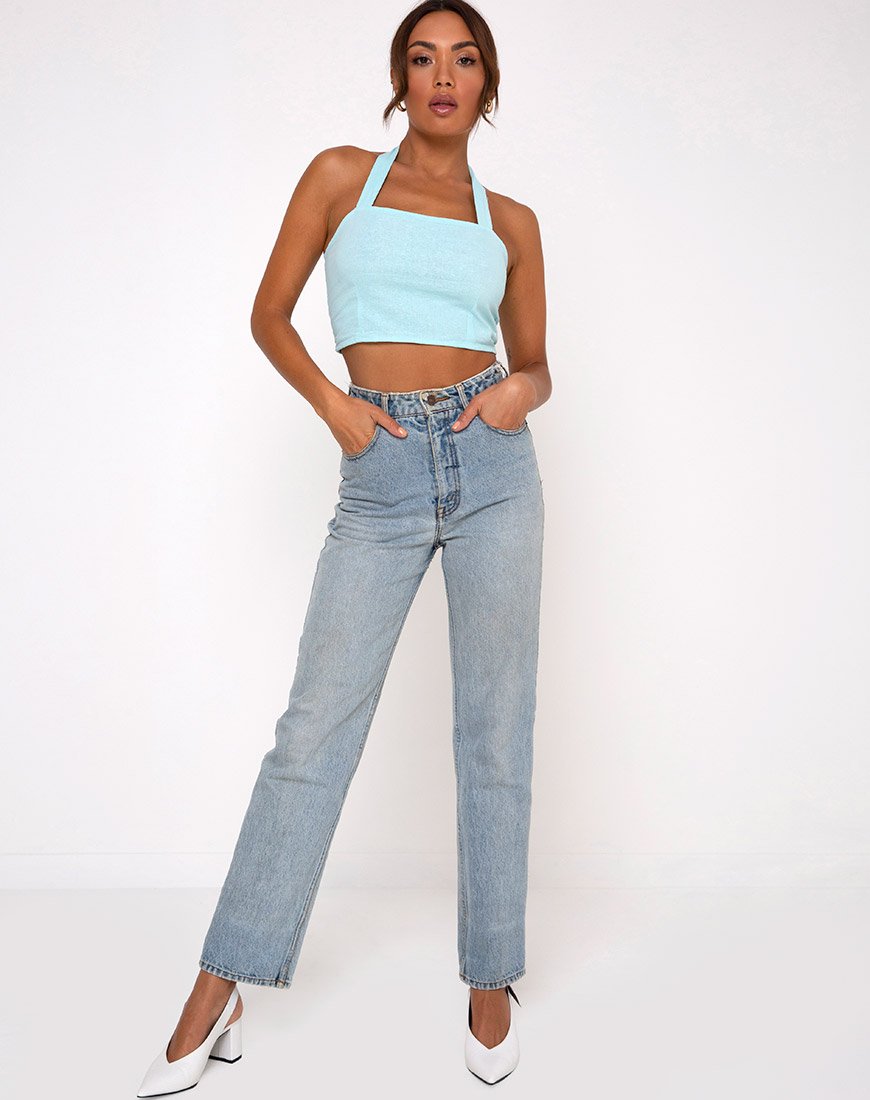 Bild von Fedora Crop Top in Aqua