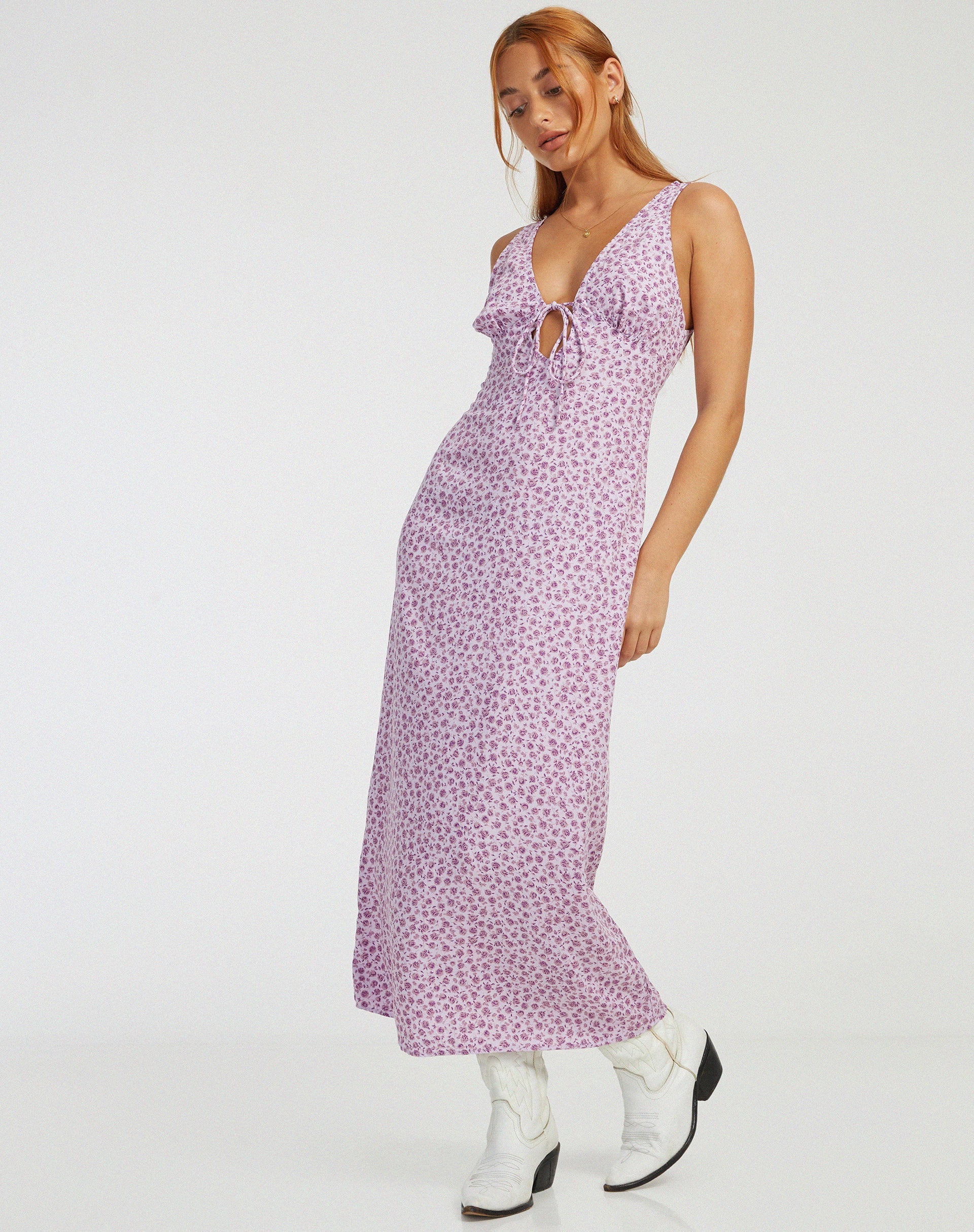 Abbildung von Fiaso Midikleid in Ditsy Rose Lilac