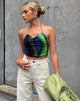 Bild von MOTEL X OLIVIA NEILL Salet Crop Top in Solarized Grün und Blau