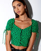 Image of Flaba Top in Dainty Daisy Green