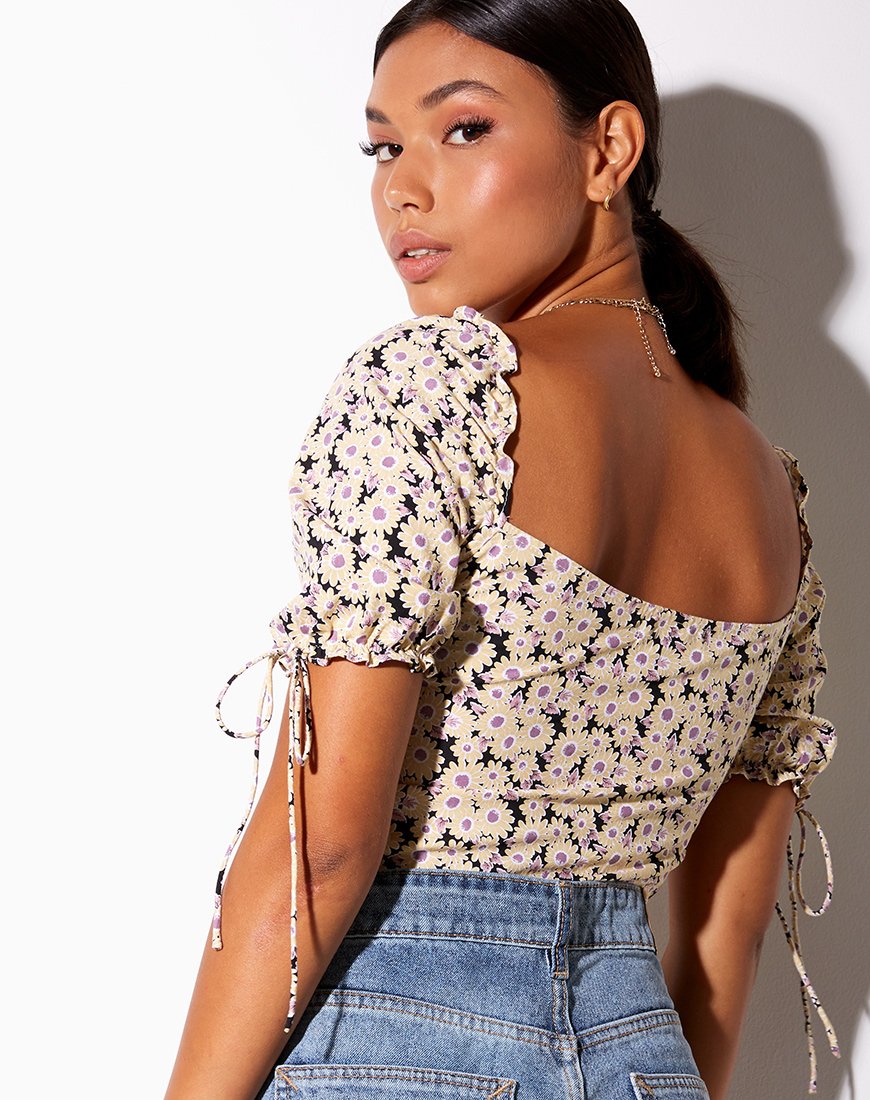 Bild von Flaba Crop Top in Daisy Day Cream