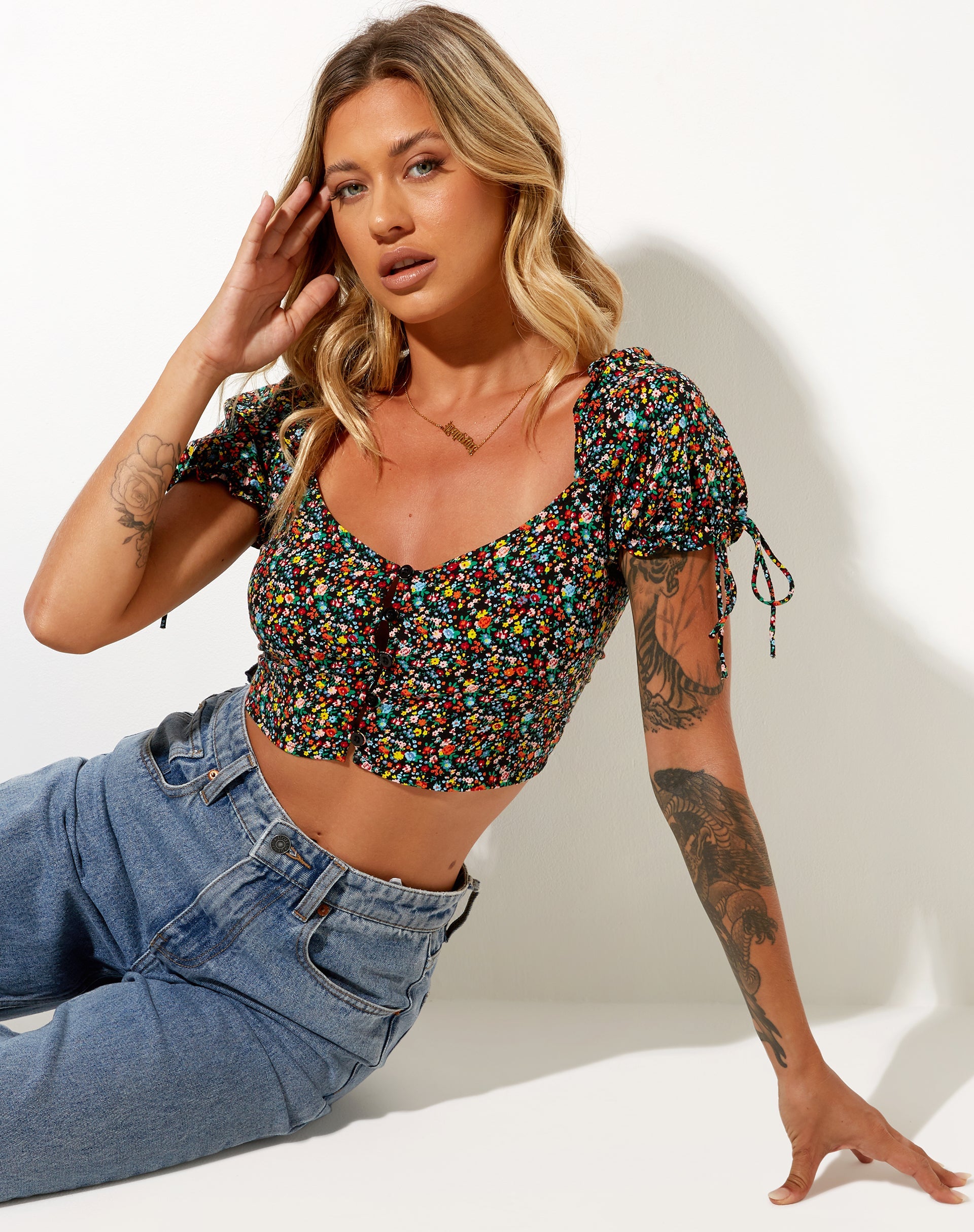 Bild von Flaba Crop Top in Kenny Floral