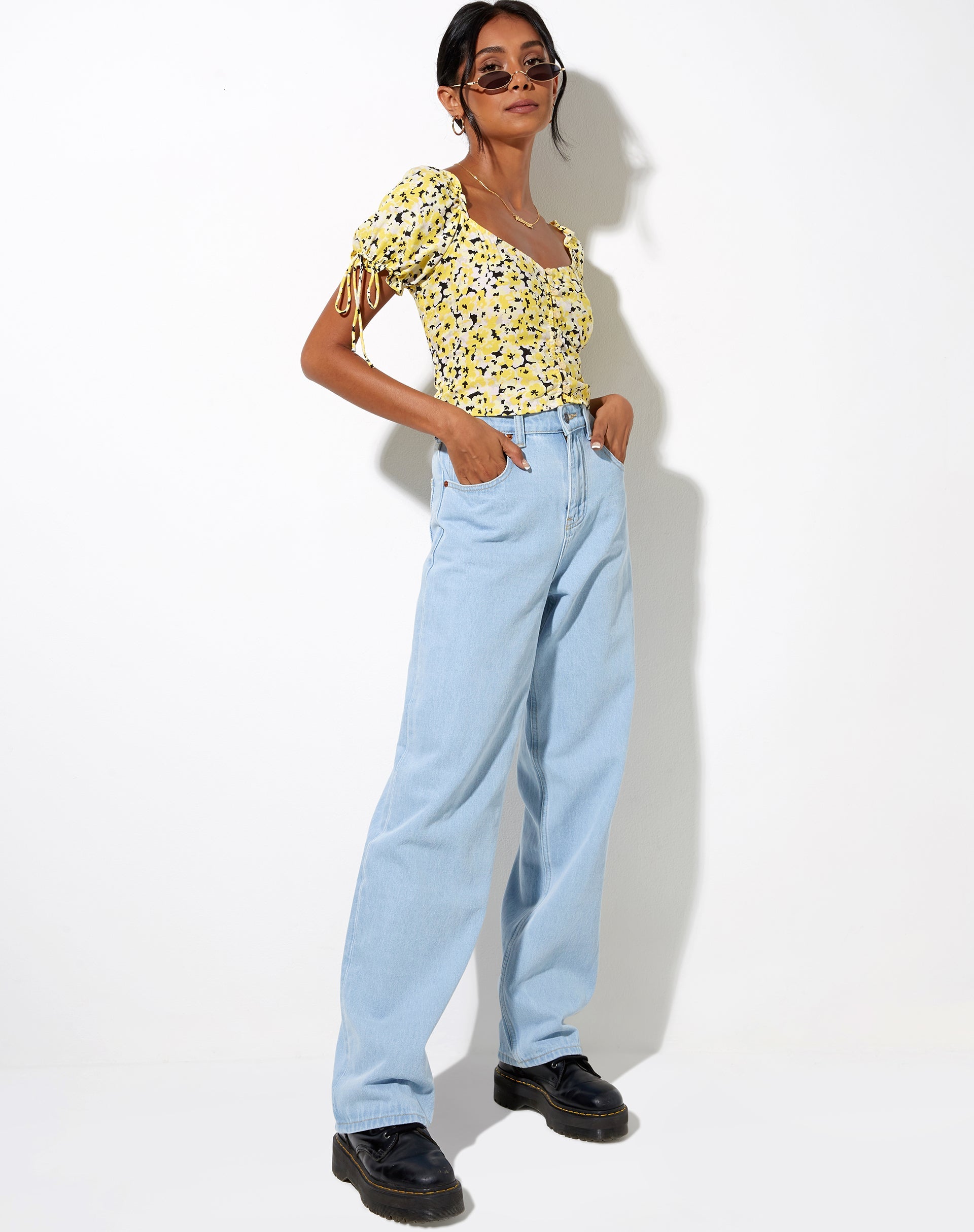 Bild von Flaba Crop Top in Sunflower Pop Gelb