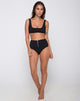 Bild von Fleata Bikiniunterteil Mini Rib Textured Onyx