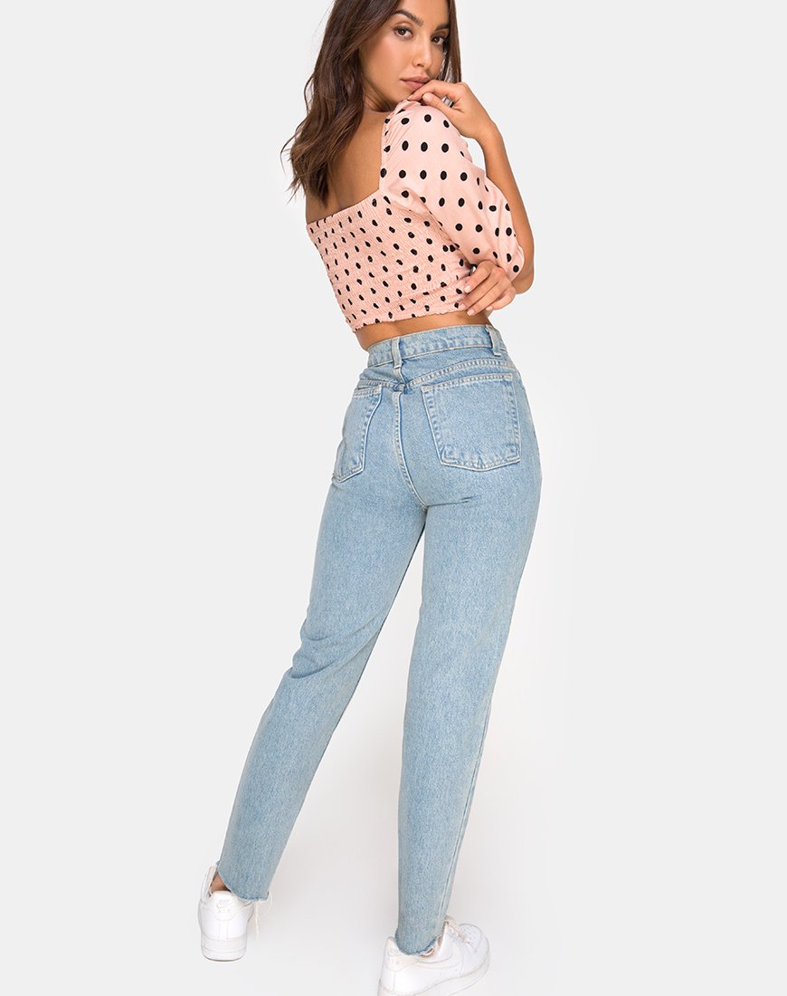 Bild von Flory Crop Top in New Polka Nude