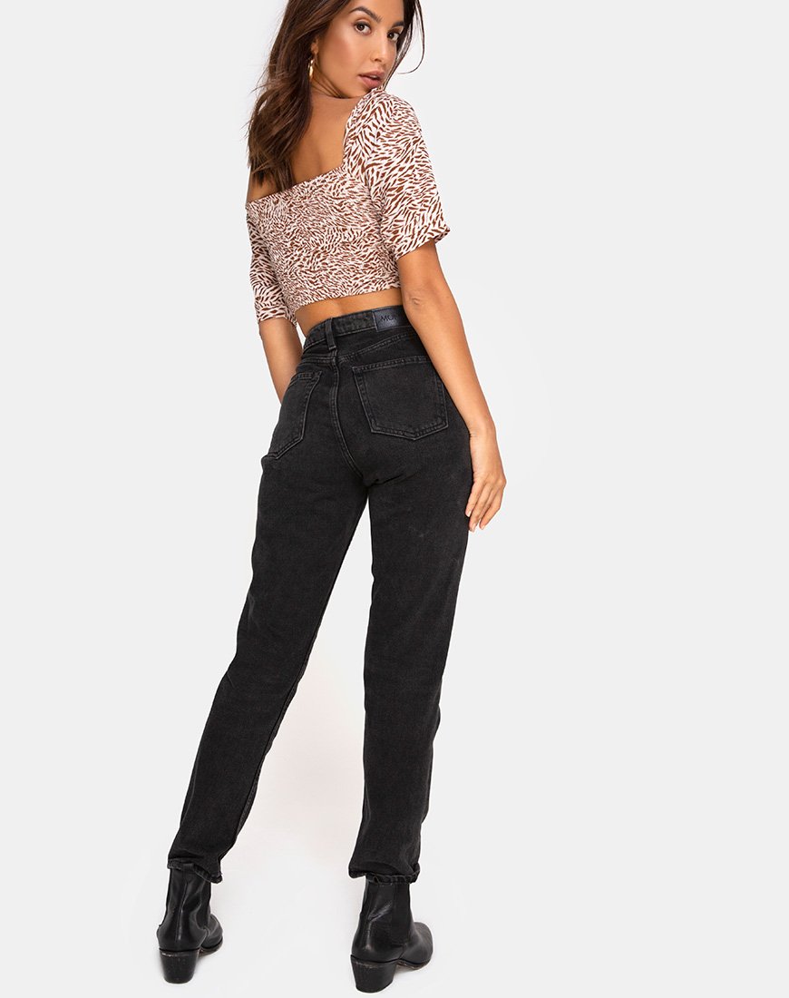 Bild von Flory Crop Top in Safari Taupe