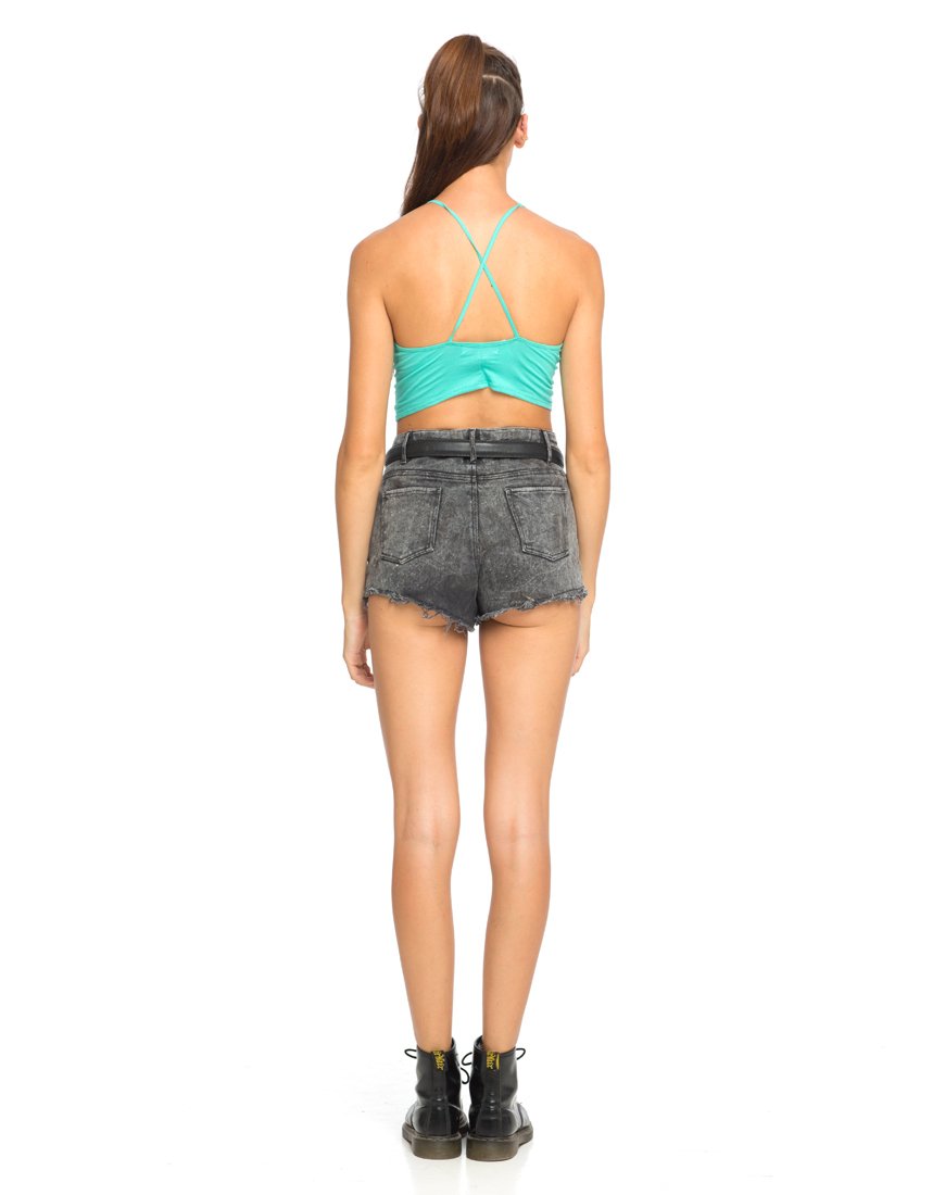 Bild von Motel Folly Strappy Crop in Aquamarin